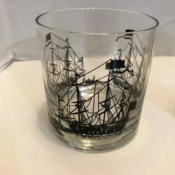 COPENHAGEN Tobacco Ship Logo Glasses Lot Of 3 Rocks Lowball Juice - Picture 2 of 10